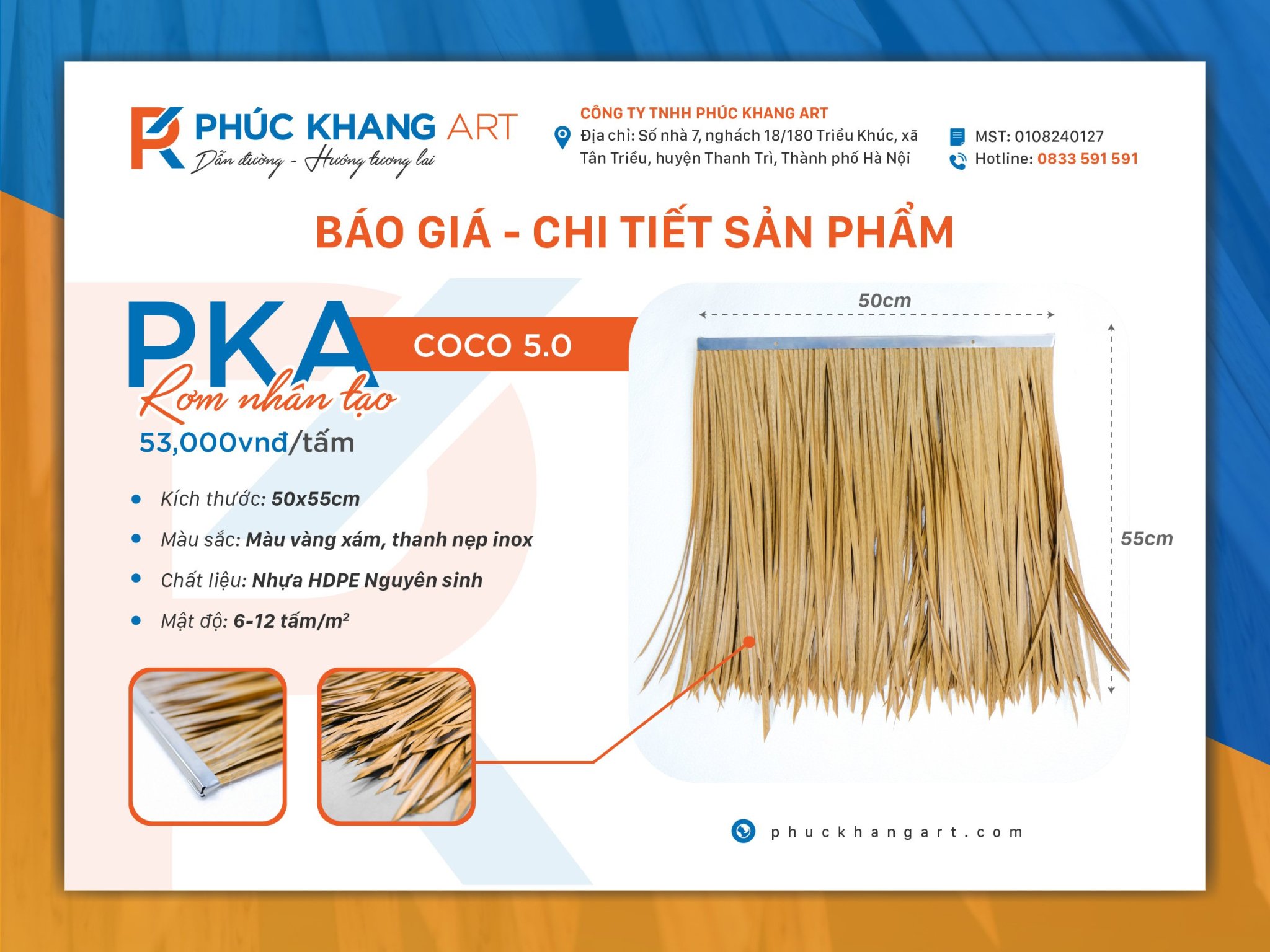 Bảng báo giá chi tiết rơm nhân tạo cập nhật mới nhất